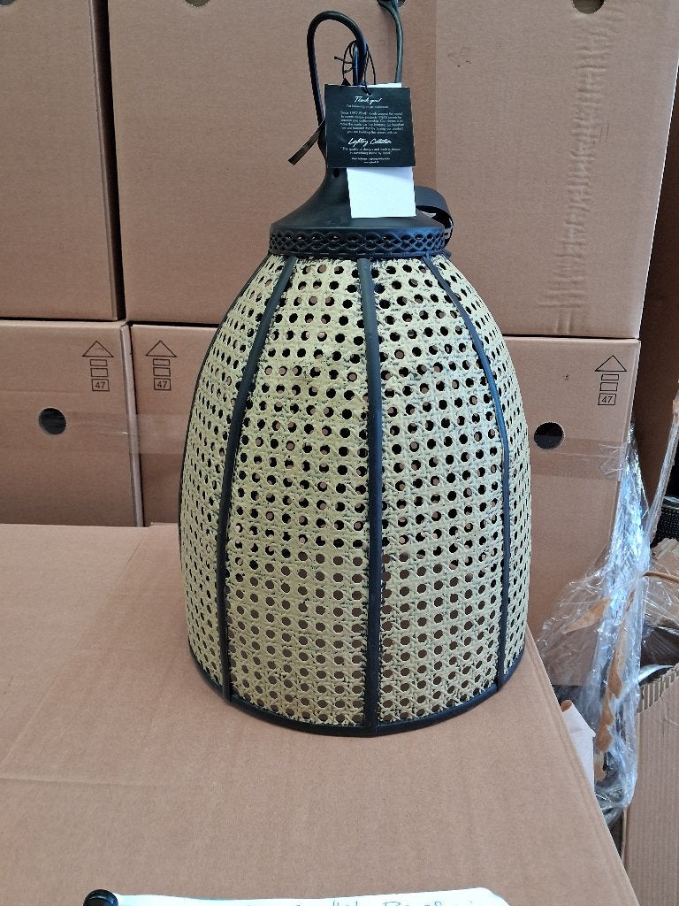 PTMD hanglamp zwart naturel – bohemian – showmodel, Ophalen, Overige materialen, Overige fittingen, Bohemian, landelijk en natuurlijk-industrieel.