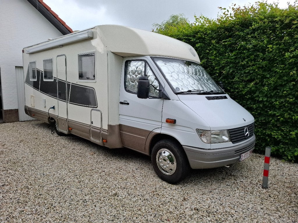 Camper- Mobilhome zeer betrouwbaar, klaar voor gebruik, Auto's, 4 zetels, Stof, Wit, Particulier