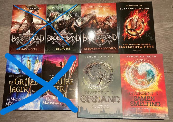 4 Fantasy/Thriller boeken Flanagan Roth Collins ongelezen, Ophalen, Zo goed als nieuw, Diverse auteurs