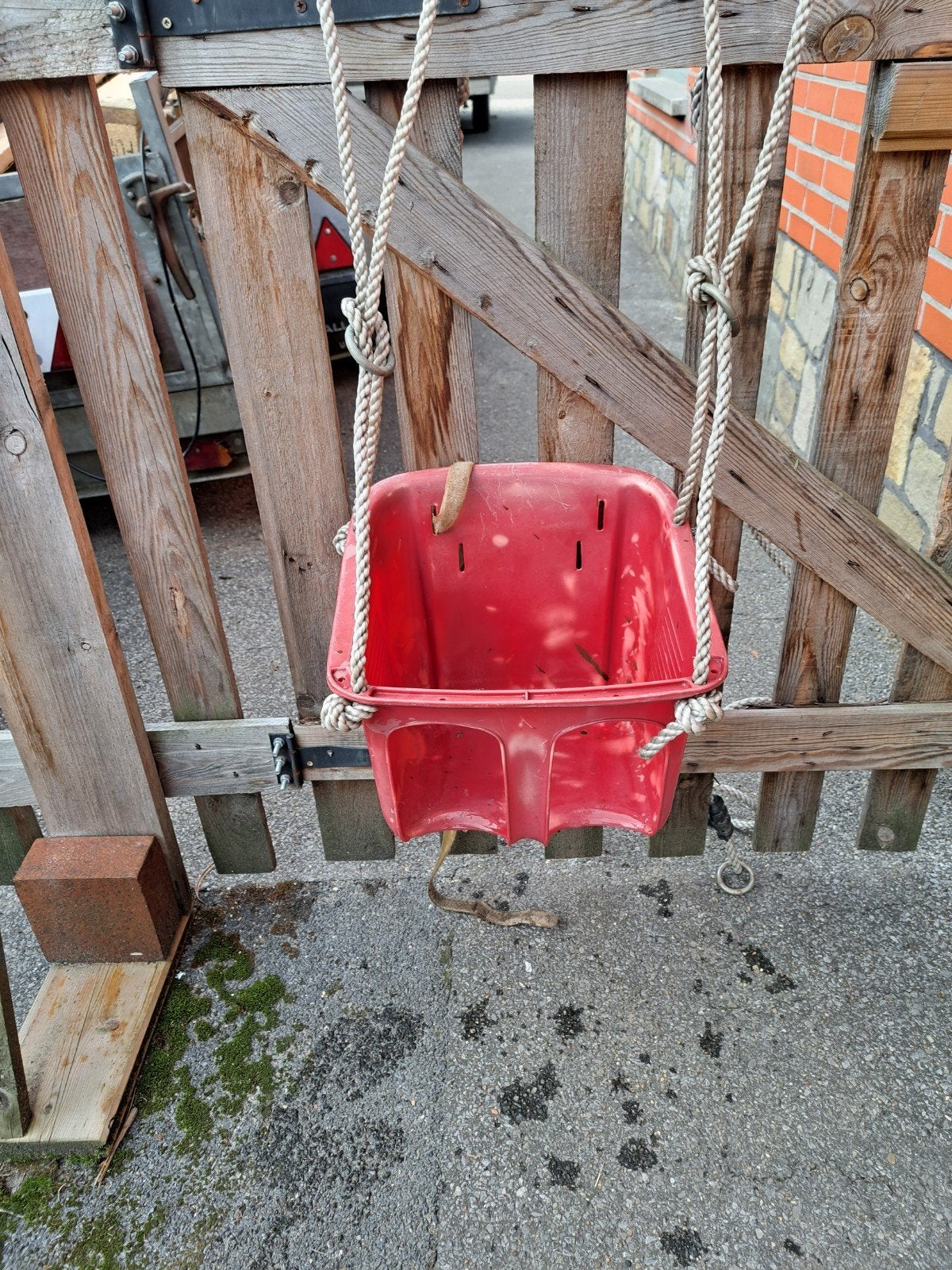 babyschommel met stevige en veilige koorden, Ophalen of Verzenden, Gebruikt, Babygym