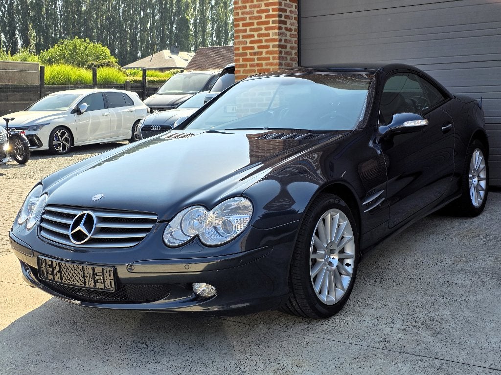 Mercedes SL 350 - 2003 - 62.500 KM - ALS NIEUW - Youngtimer, Autos, Cuir, Achat, Entreprise, Noir