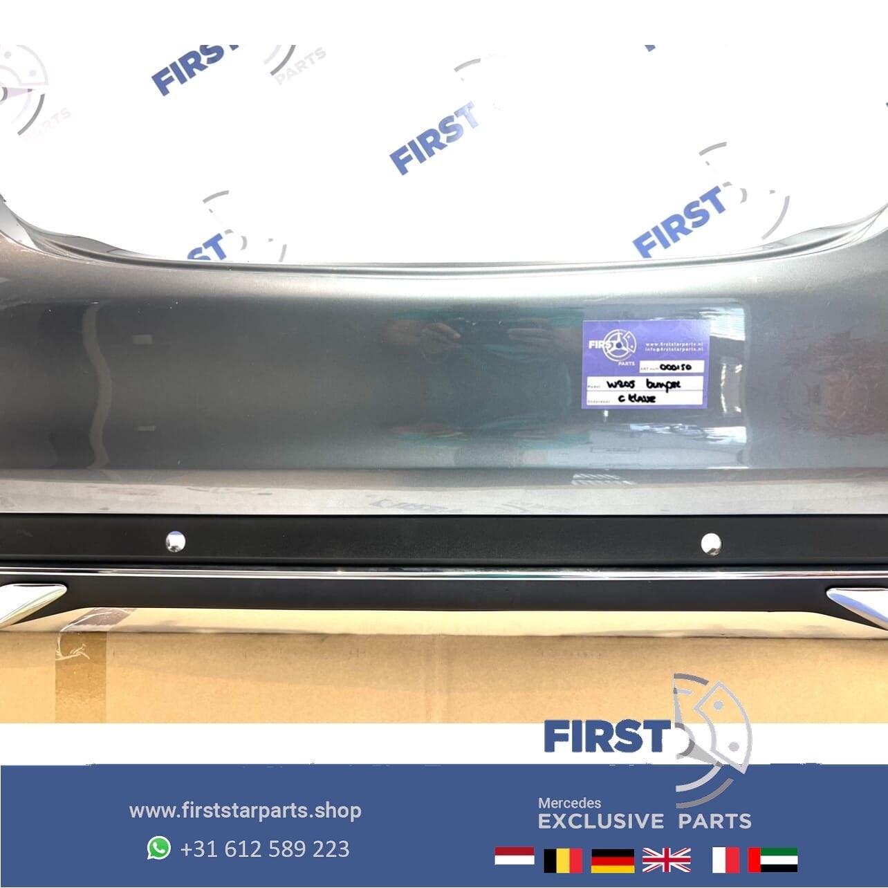 W205 C KLASSE BUMPER ELEGANCE ACHTERBUMPER + DIFFUSER ORIGIN, Gebruikt, -, Ophalen of Verzenden, Achter