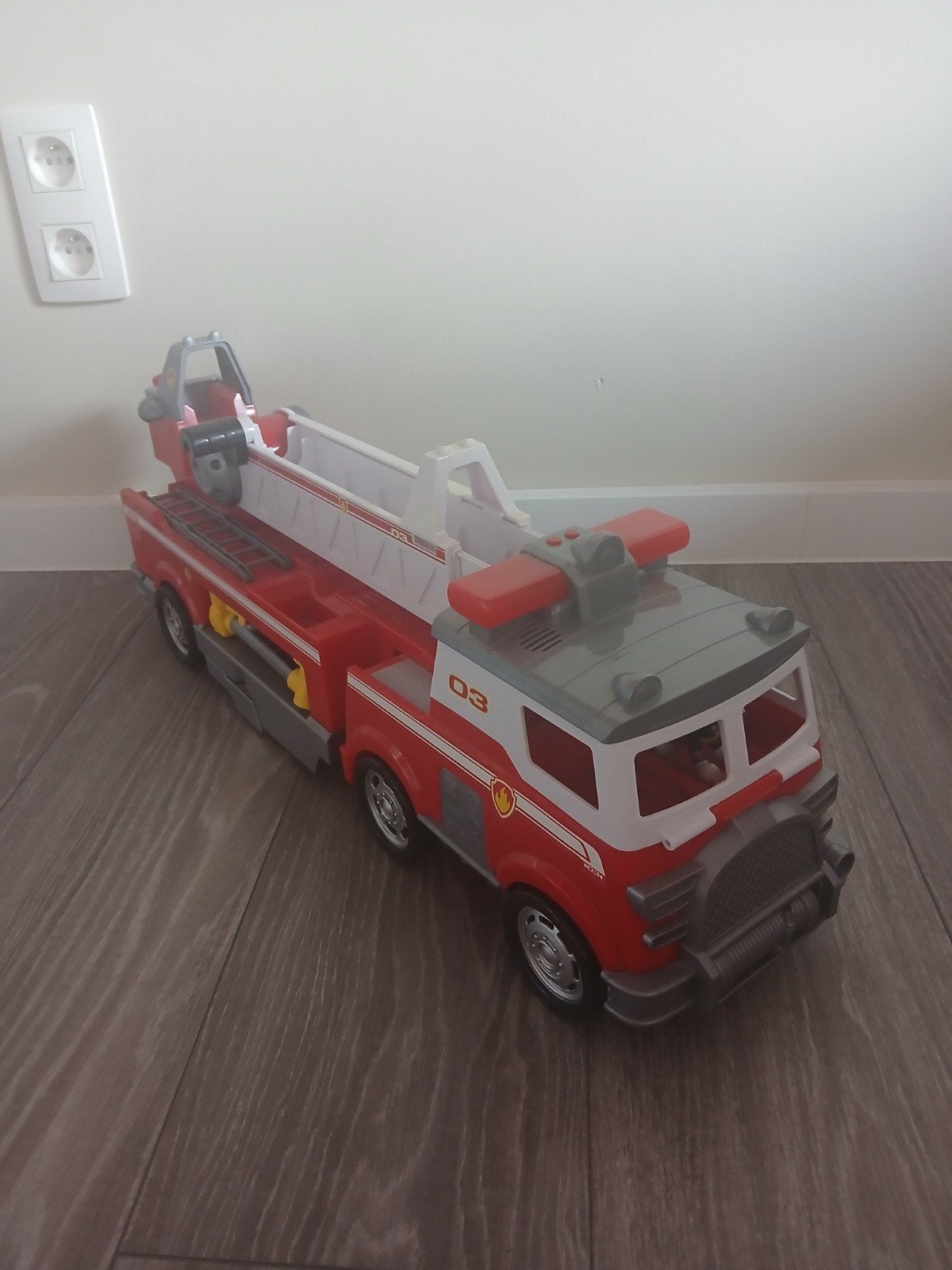 Paw patrol brandweerwagen, Kinderen en Baby's, Speelgoed |Speelgoedvoertuigen, Ophalen, Zo goed als nieuw