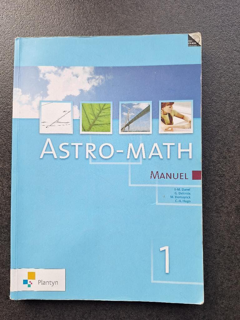 Manuel Astro-math 1, Enlèvement, Comme neuf, Plantyn