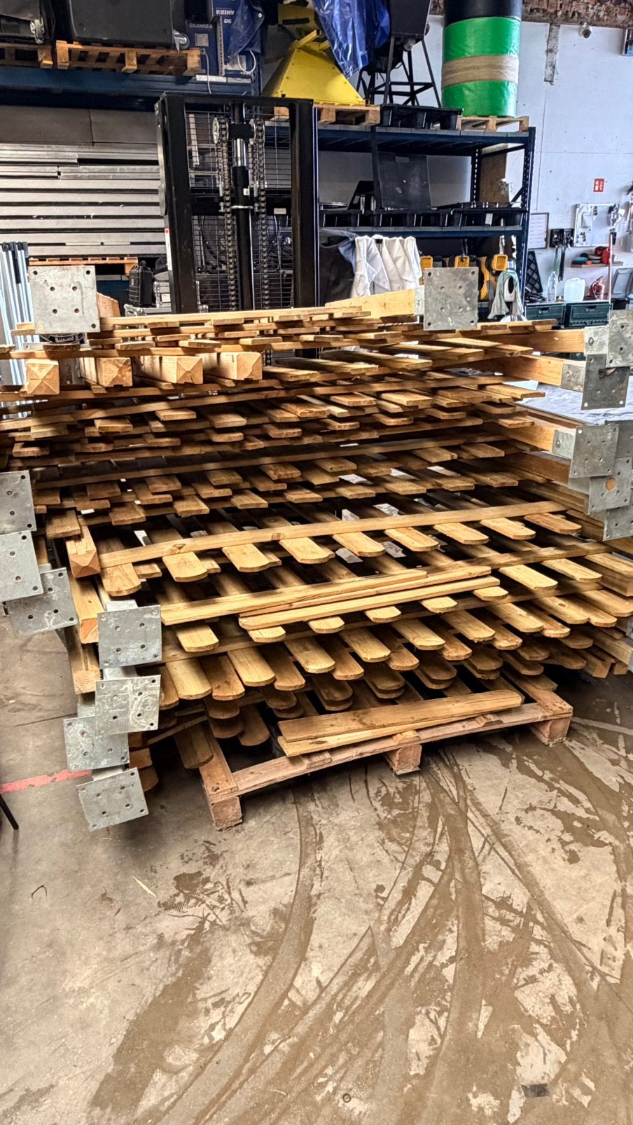 Lots de barriere en bois, Jardin & Terrasse, Enlèvement, Comme neuf, Poteaux