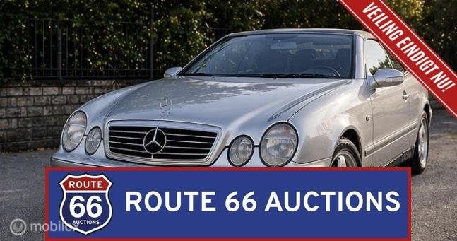 Mercedes-Benz CLK 320 Cabriolet | 1999 | Route 66 Auctions, Zwart, Mercedes-Benz, Bedrijf, Handgeschakeld