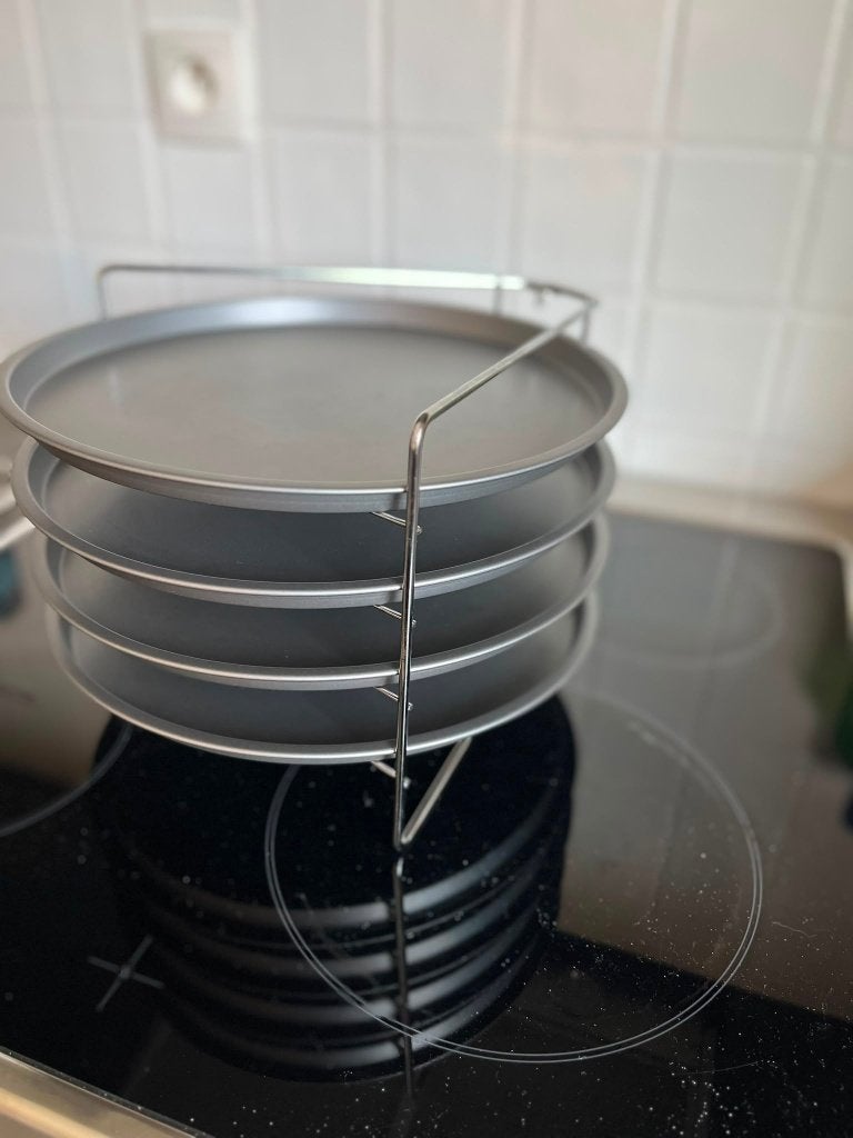 Pizzabakset, Huis en Inrichting, Keuken | Keukenbenodigdheden, Ophalen, Overige typen, Zo goed als nieuw, Meerkleurig