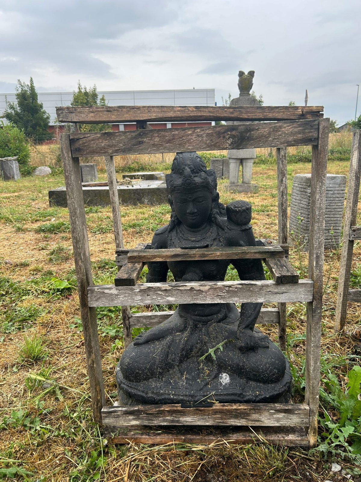 Statue déesse balinaise , dewi tara, Jardin & Terrasse, Enlèvement, Neuf, Pierre, Bouddha