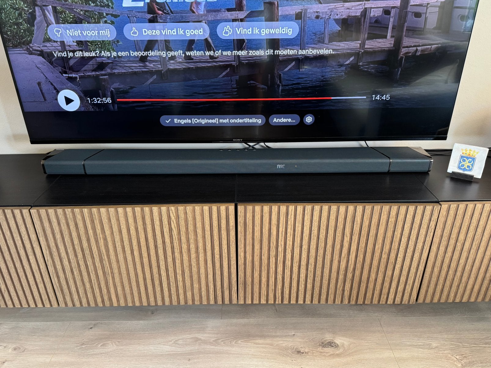 Philips Fidelio B97/10 soundbar met subwoofer, Audio, Tv en Foto, Ophalen of Verzenden, Bluetooth, Zo goed als nieuw