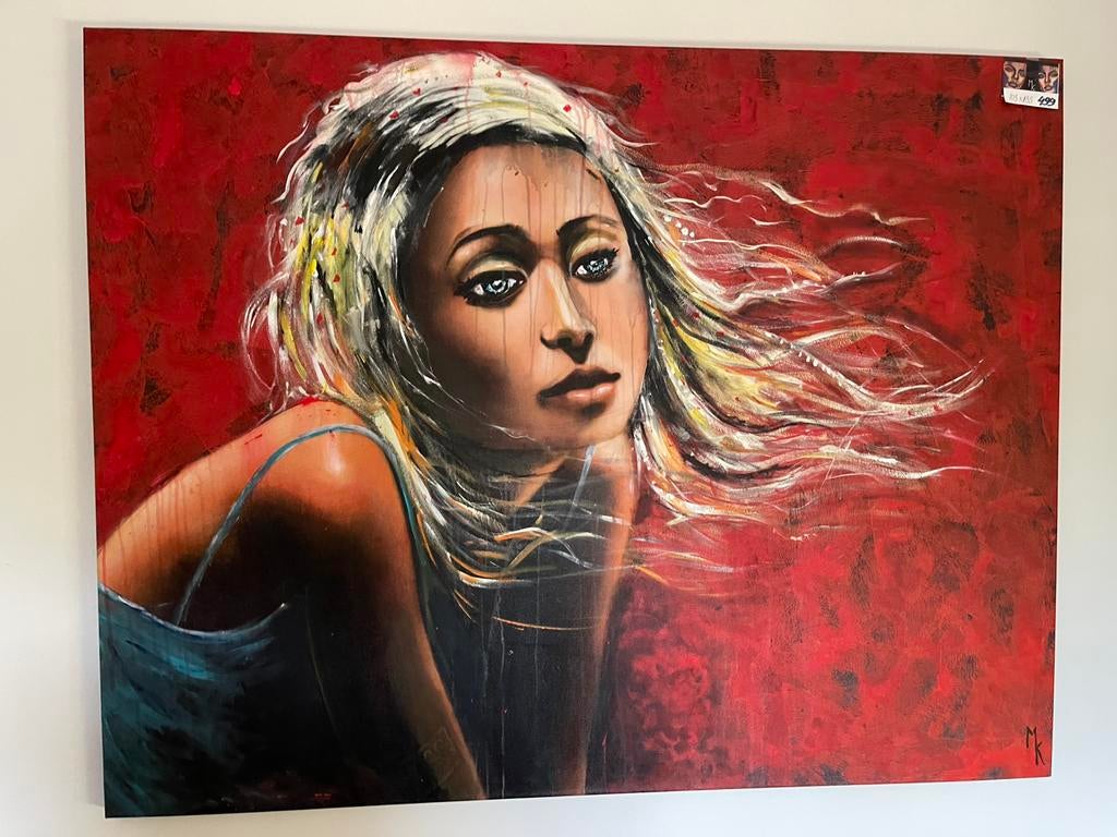 Groot opvallend schilderij Mk Art, Antiek en Kunst, Kunst | Schilderijen | Modern, Ophalen