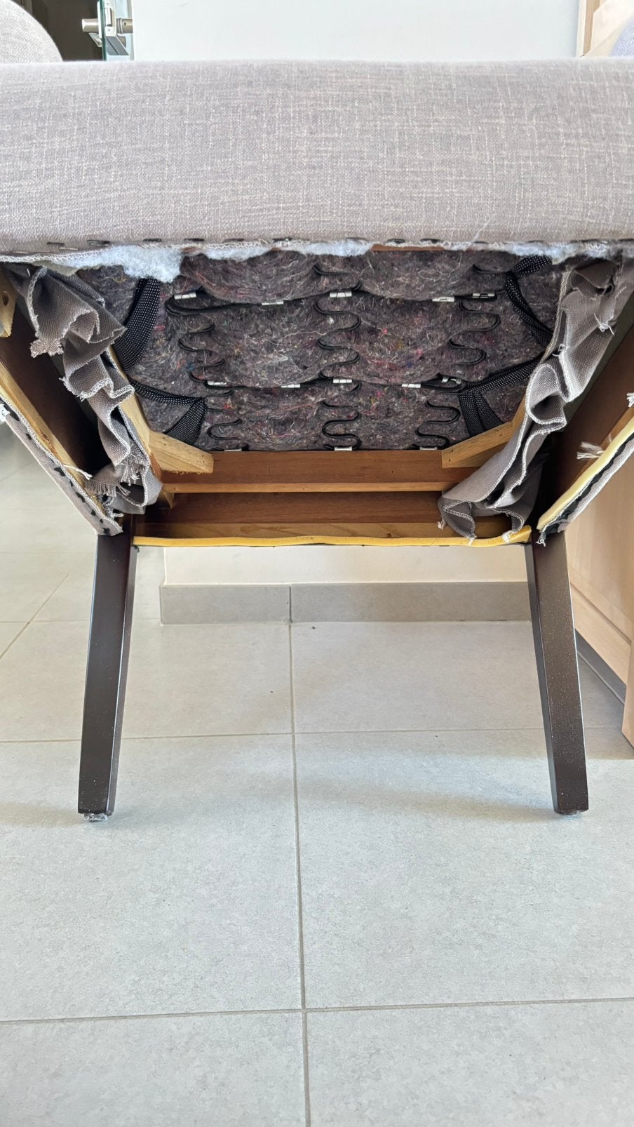 3 stoeltjes in stoffen bekleding, Huis en Inrichting, Ophalen, Zo goed als nieuw