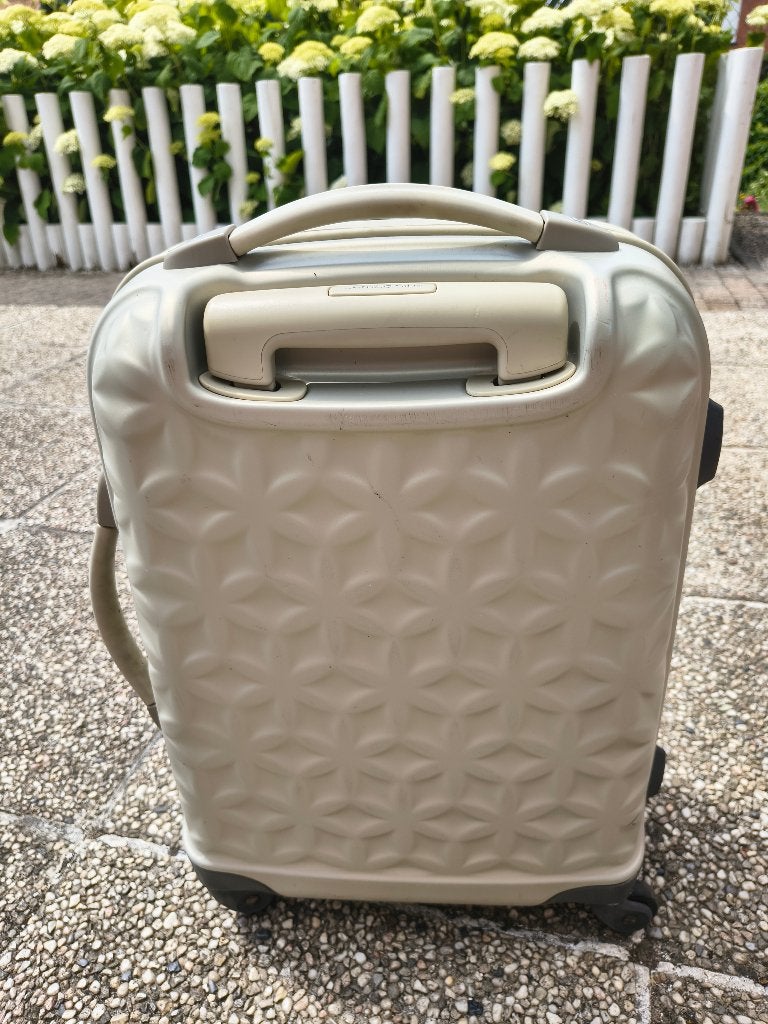 mooie handbagage koffer Samsonite, Wieltjes, Hard kunststof, Minder dan 50 cm, Ophalen of Verzenden