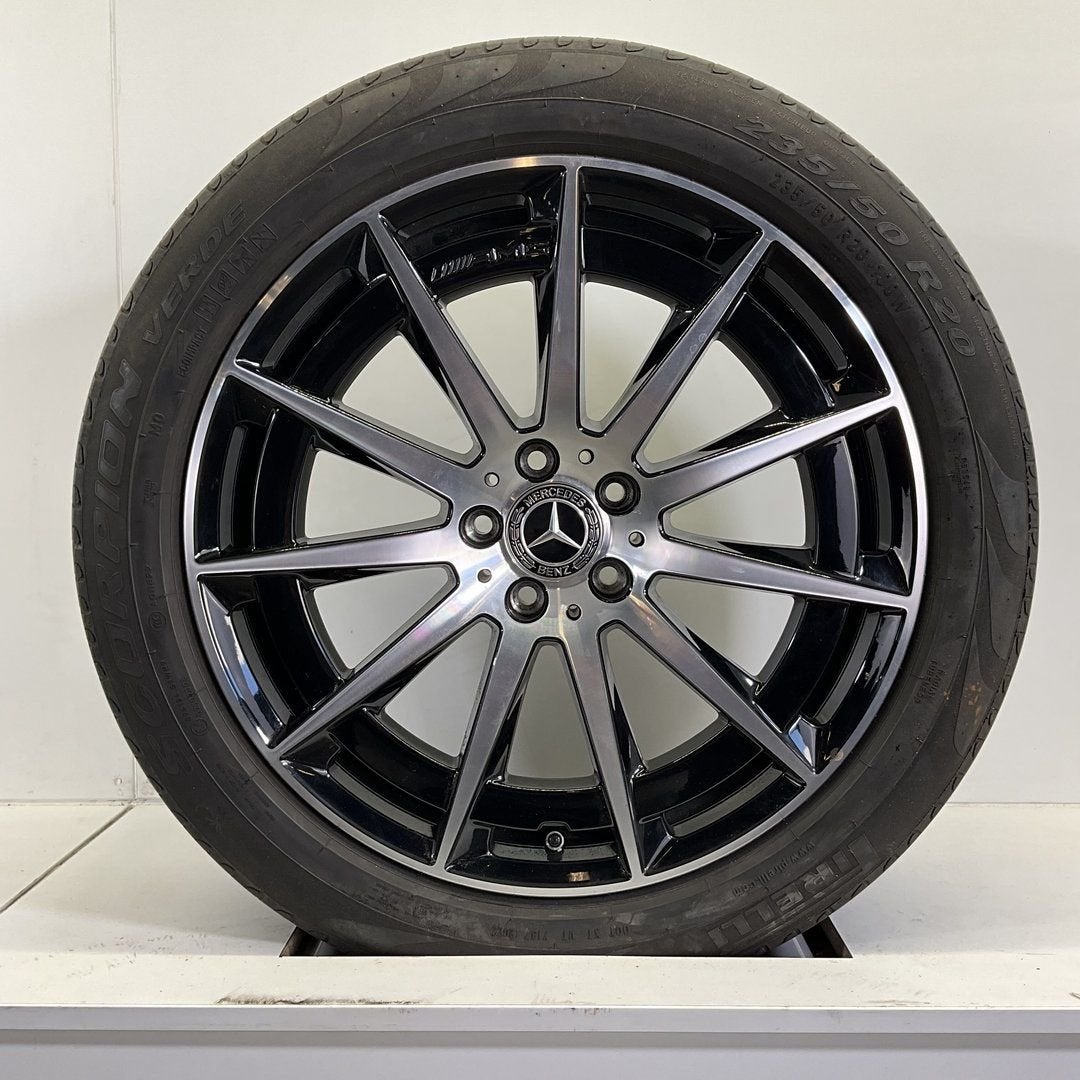 MERCEDES EQC BREEDSET VELGEN + ZOMERBANDEN 20 INCH, Pneus et Jantes, 255 mm, Véhicule de tourisme, Pneus été