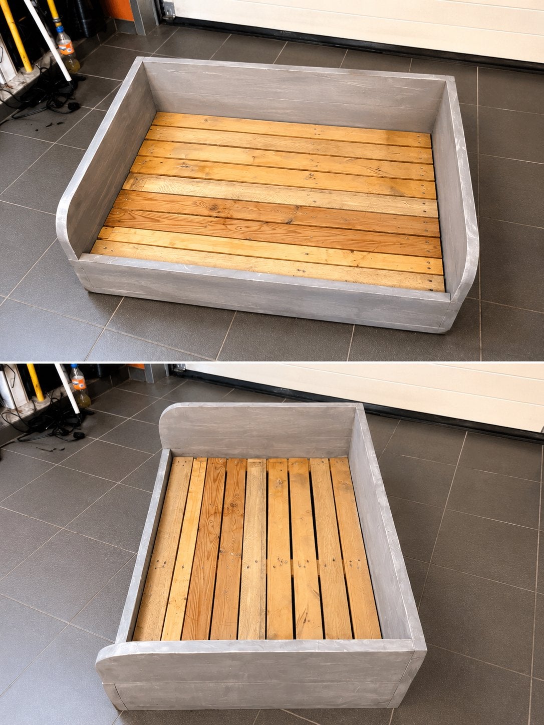 Te koop: Stevige houten hondenmand / hondenbed, Ophalen, Zo goed als nieuw
