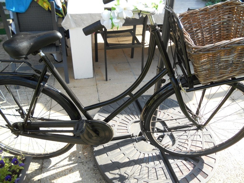mooie omafiets, 28 inch, Fietsen en Brommers, Ophalen, Gebruikt, Terugtraprem, Handrem