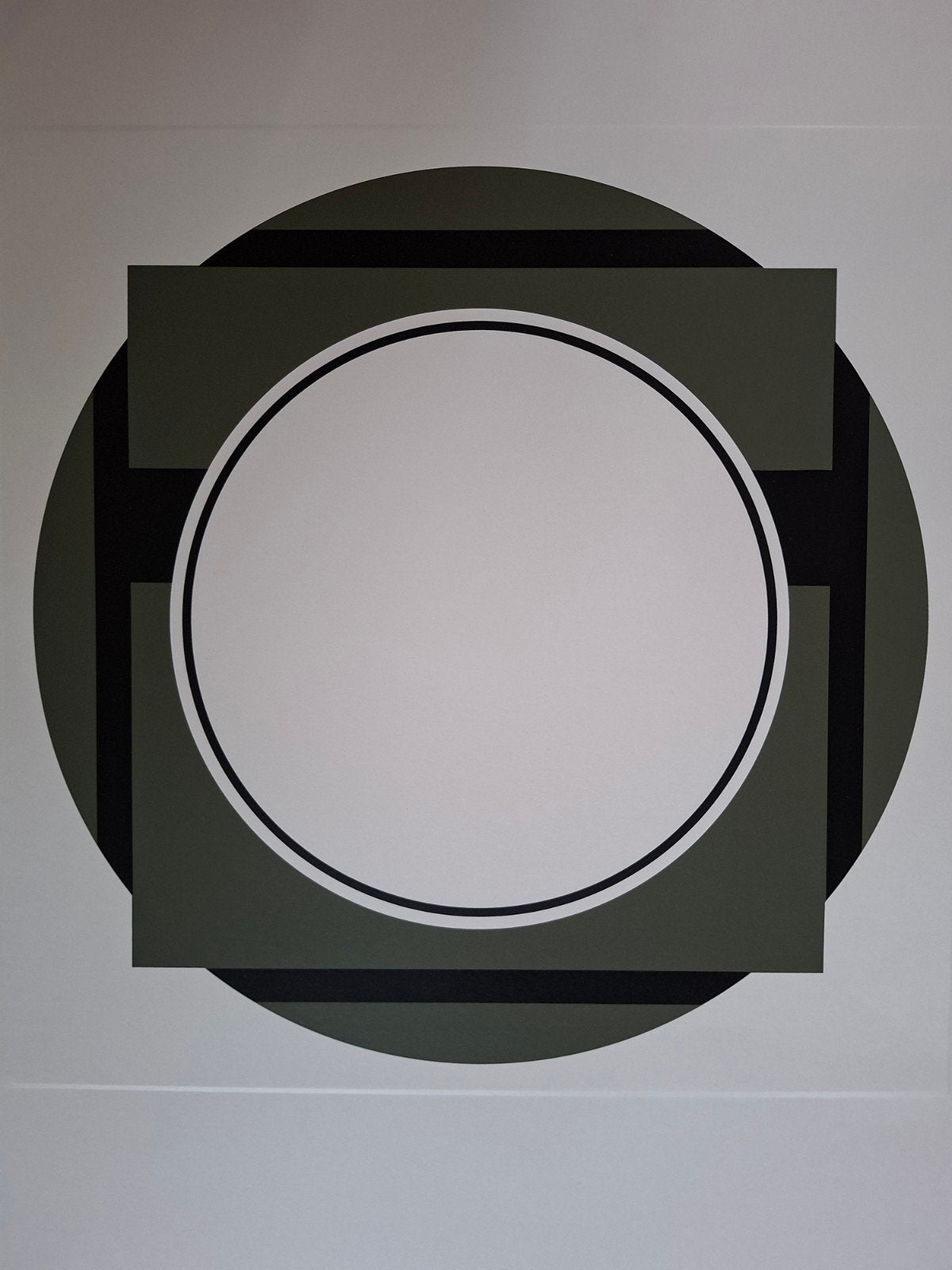 DECOCK Gilbert "Compositie " zeefdruk 1978, Numéroté, Enlèvement ou Envoi, Sérigraphie