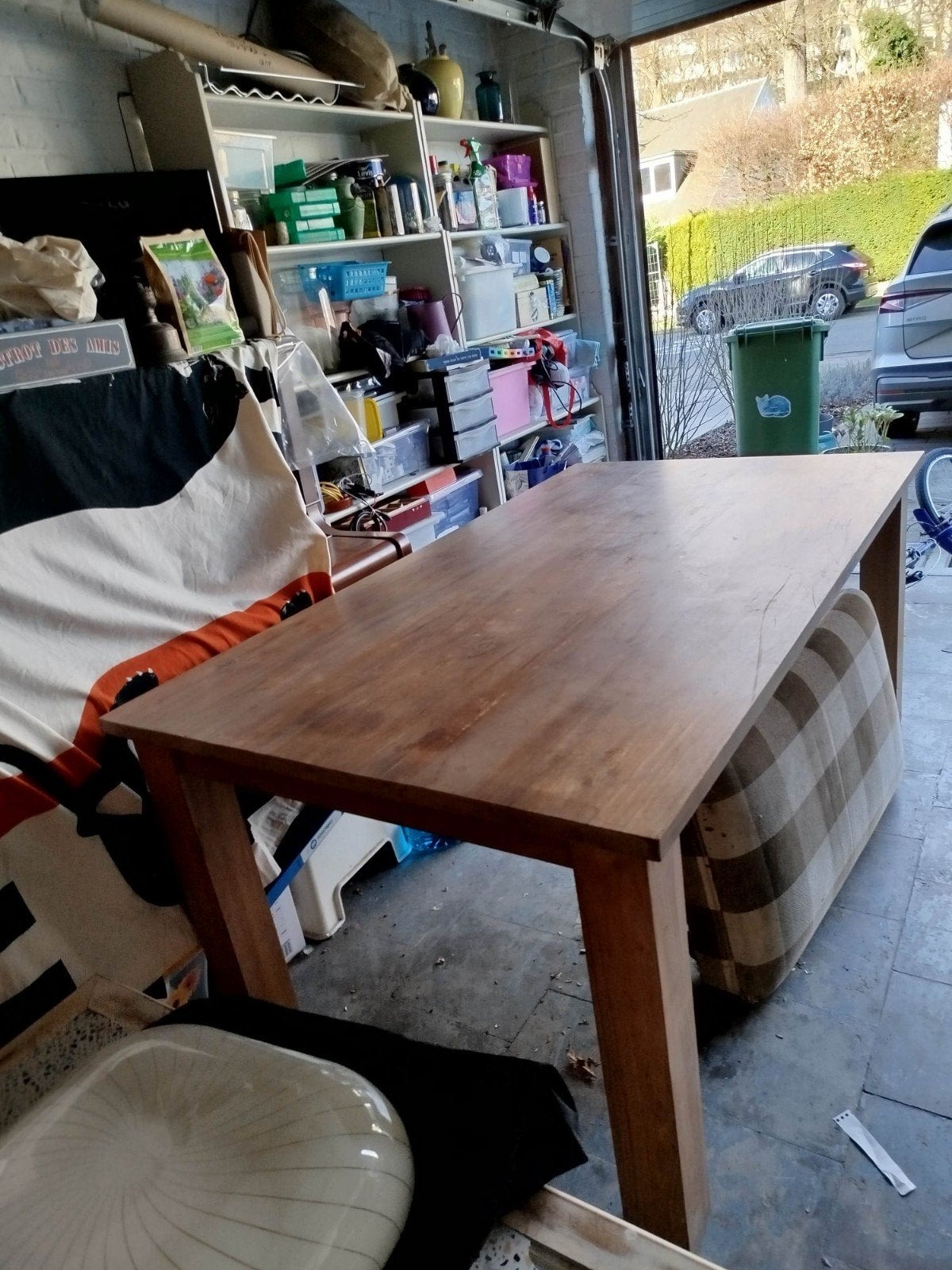 Massief Teak tafel, Ophalen