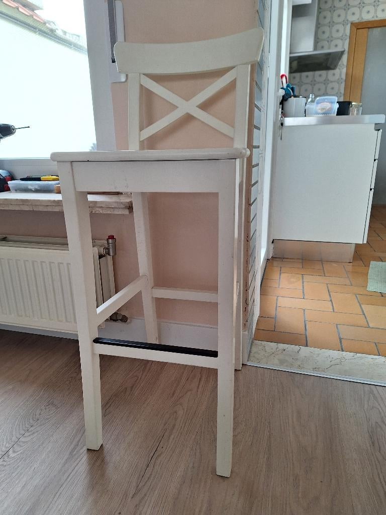 Barstoel, Huis en Inrichting, Barkrukken, Ophalen, Gebruikt, Met voetsteun, 60 tot 90 cm