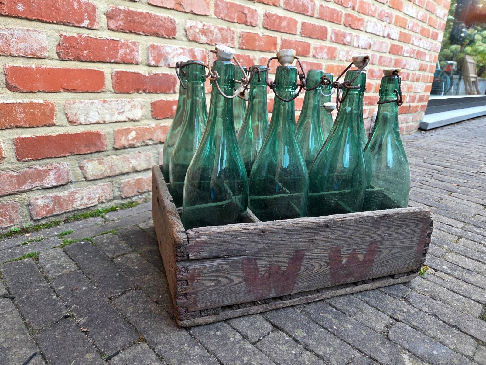 Oude bierbak Brouwerij De Sleutel Betekom, Ophalen
