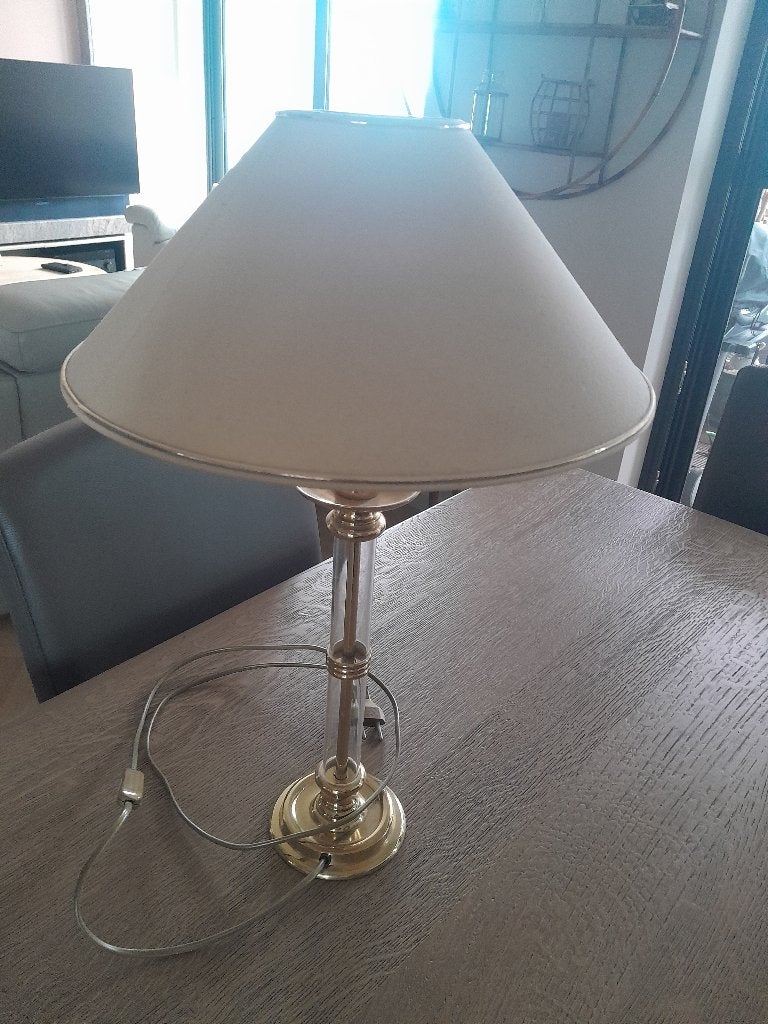 lamp, Huis en Inrichting, Lampen | Tafellampen, Ophalen, Overige merken, Goud, 55 cm