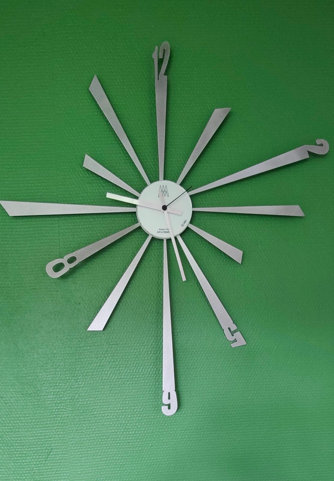 Wandklok, Maison & Meubles, Gris, Enlèvement, Horloge murale, Analogique