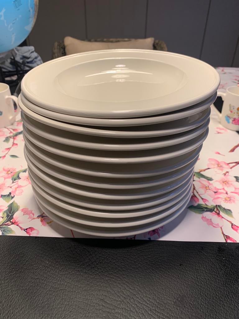 12 soep-/dessertborden Royal Boch, Ophalen, Zo goed als nieuw, Bord(en)
