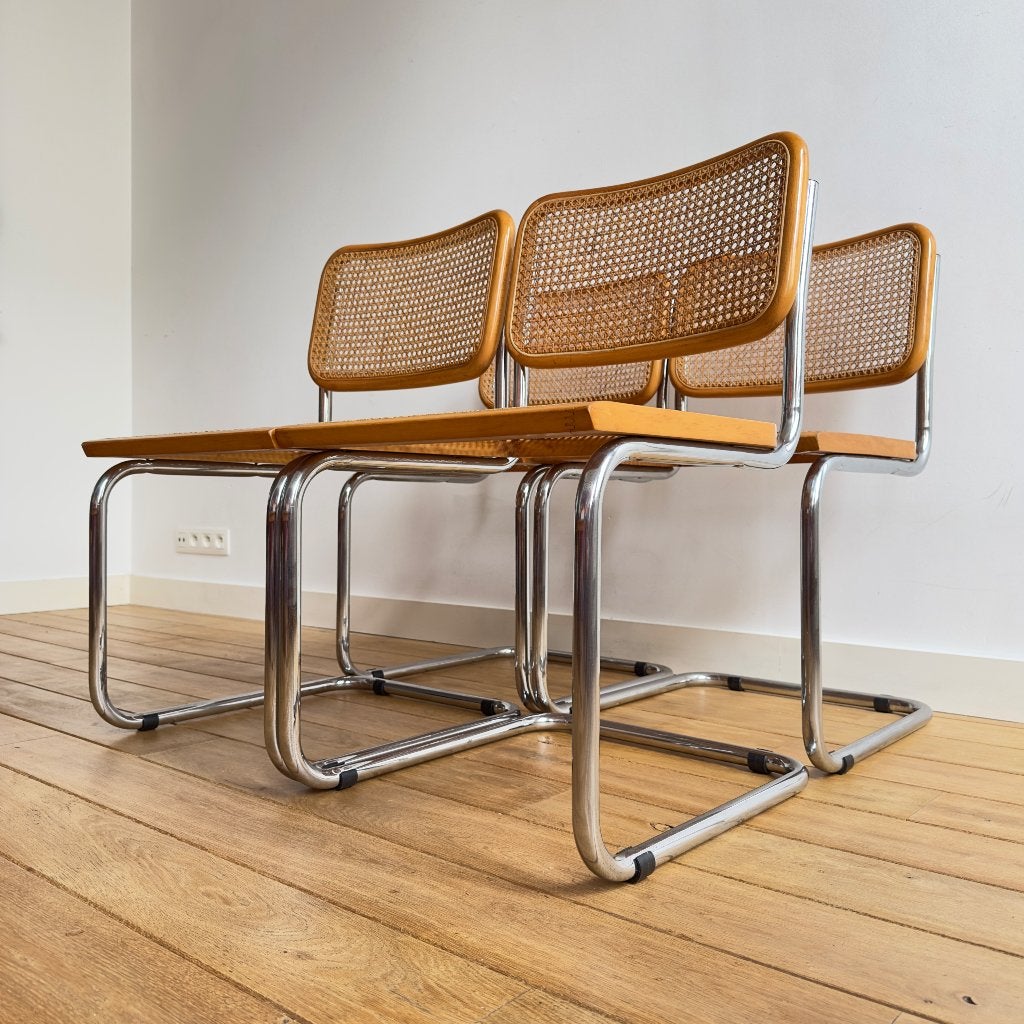 70S CESCA STOELEN • 4 stuks, Huis en Inrichting, Stoelen, Gebruikt, Bauhaus, Ophalen of Verzenden, Vier