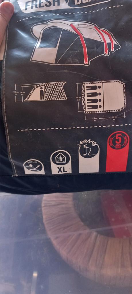 Fresh /black tent air seconds 4.1, Caravans en Kamperen, Kampeeraccessoires, Ophalen