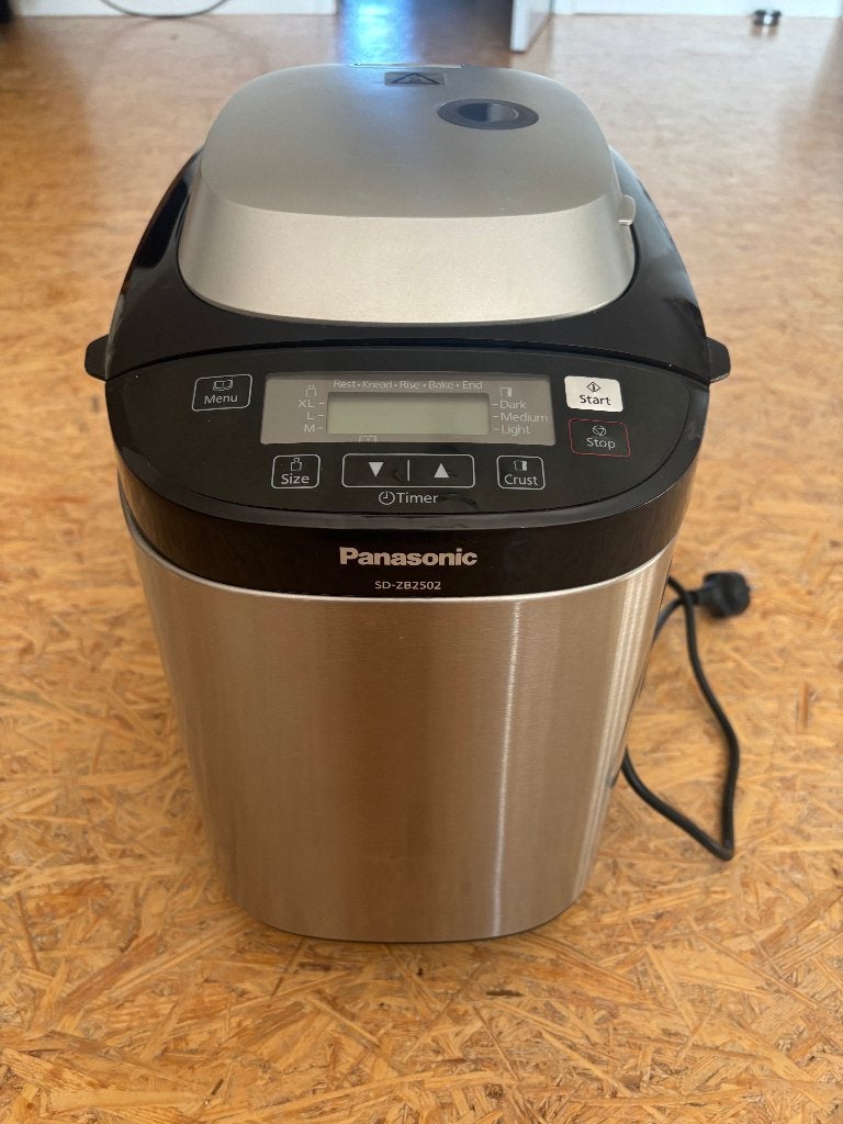 Panasonic Broodbakmachine, 800 tot 1200 gram deeg, Ophalen, Met timer, Gebruikt
