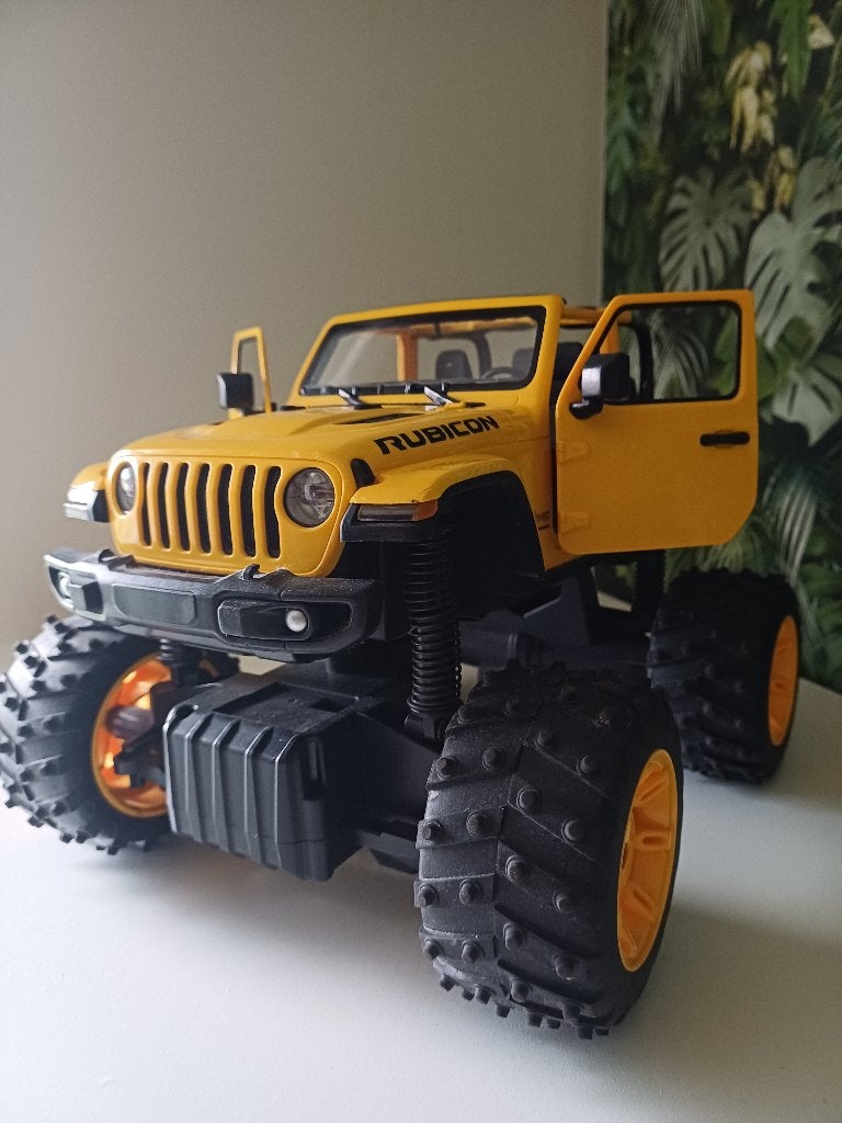 telegeleide auto JEEP WRANGLER, Ophalen of Verzenden, Zo goed als nieuw, Schaal 1:14, Elektro