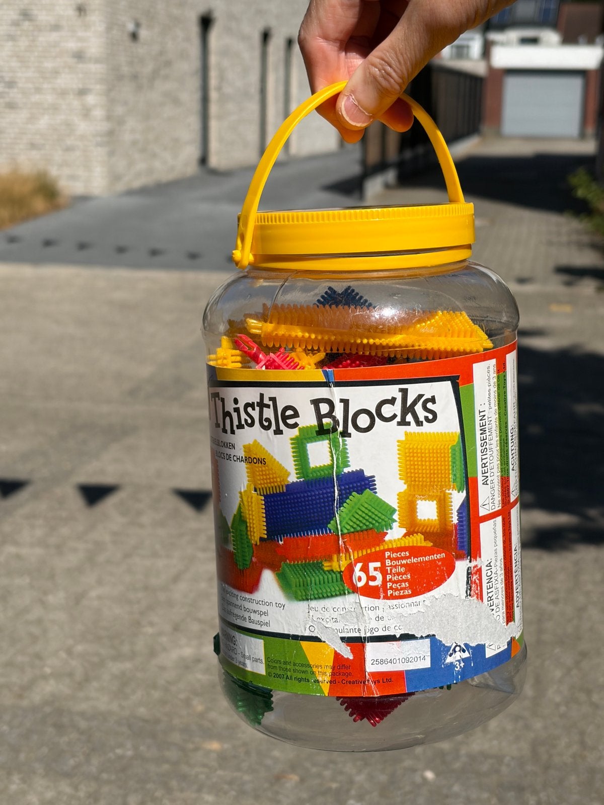 Doos met 65 stuks nopperbouwstenen nieuw, Kinderen en Baby's, Speelgoed | Bouwstenen, Ophalen of Verzenden, Nieuw, Nopper