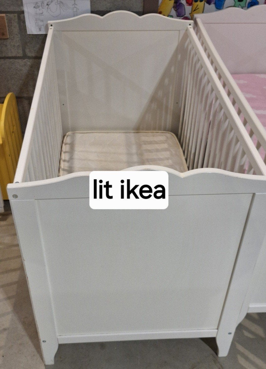 lit bebe ikea, Ophalen