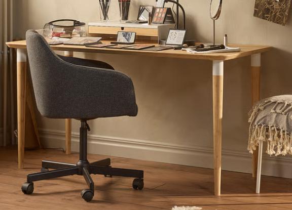 IKEA Anfallare bureaublad, Huis en Inrichting, Bureaus, Ophalen, Demontabel, Scandinavisch, Bruin