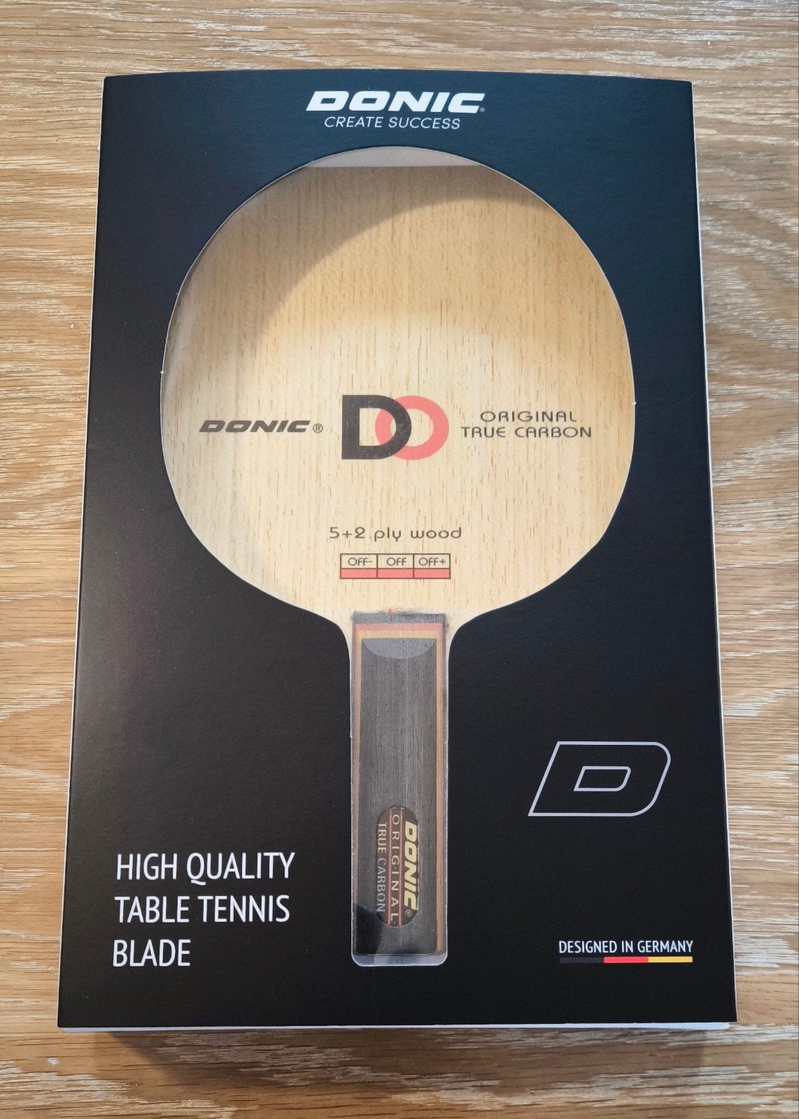 Bois Donic original true carbone, Sports & Fitness, Enlèvement, Utilisé, Filet, Raquette(s) ou Balle(s), Format de concours