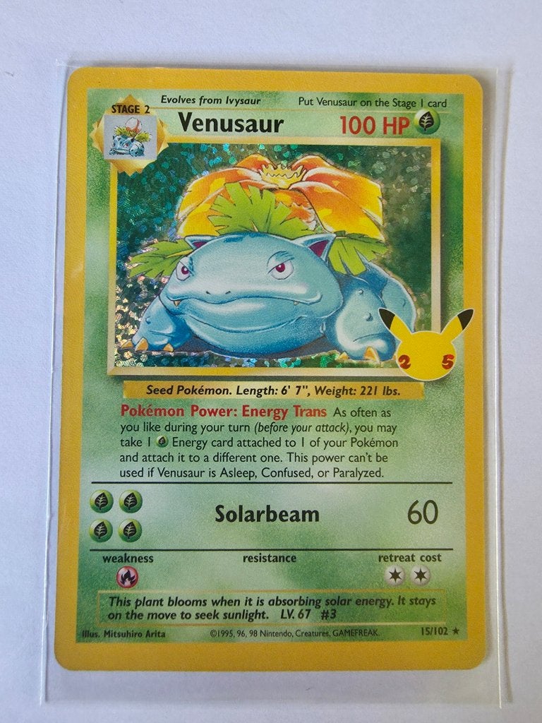 Venusaur 15/102 Celebrations 25th Anniversary | Mint, Ophalen of Verzenden, Nieuw, Losse kaart, Foil
