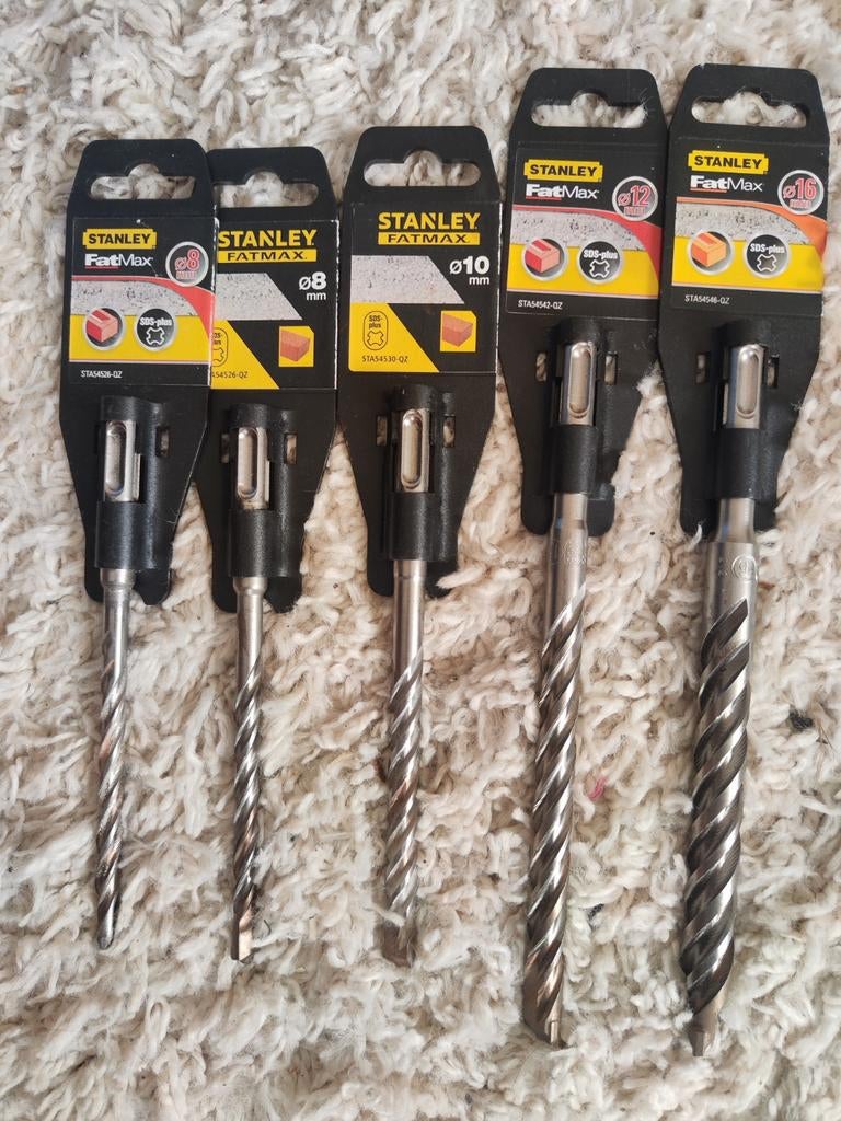 Lot de 5 foret béton SDS plus stanley FatMax neuf, Ophalen, Nieuw