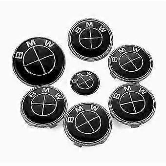 Bmw emblemen motorkap +koffer +stuur logo's + 4 naafdoppen, Auto-onderdelen, Nieuw, Ophalen of Verzenden, BMW, Voor
