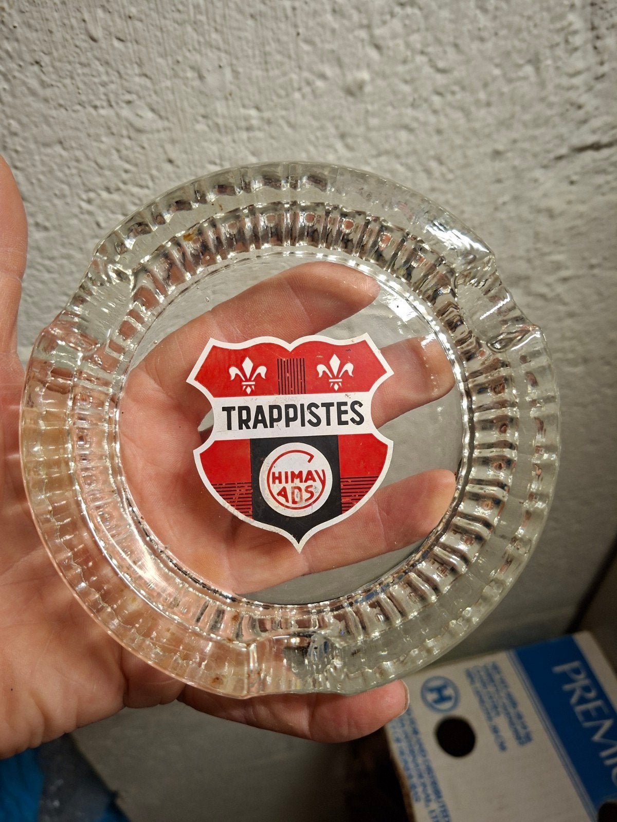Oude Trappistes Chimay ADS  asbak, Ophalen of Verzenden, Gebruikt, Gebruiksvoorwerp
