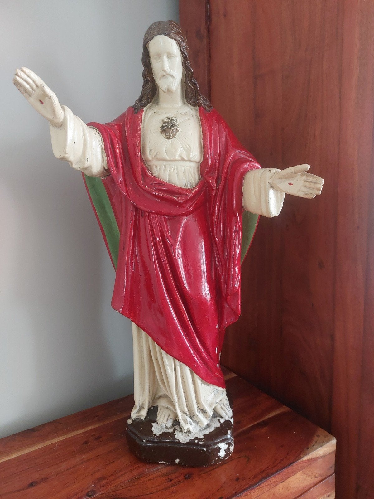 Vintage beeld van Jezus, Ophalen
