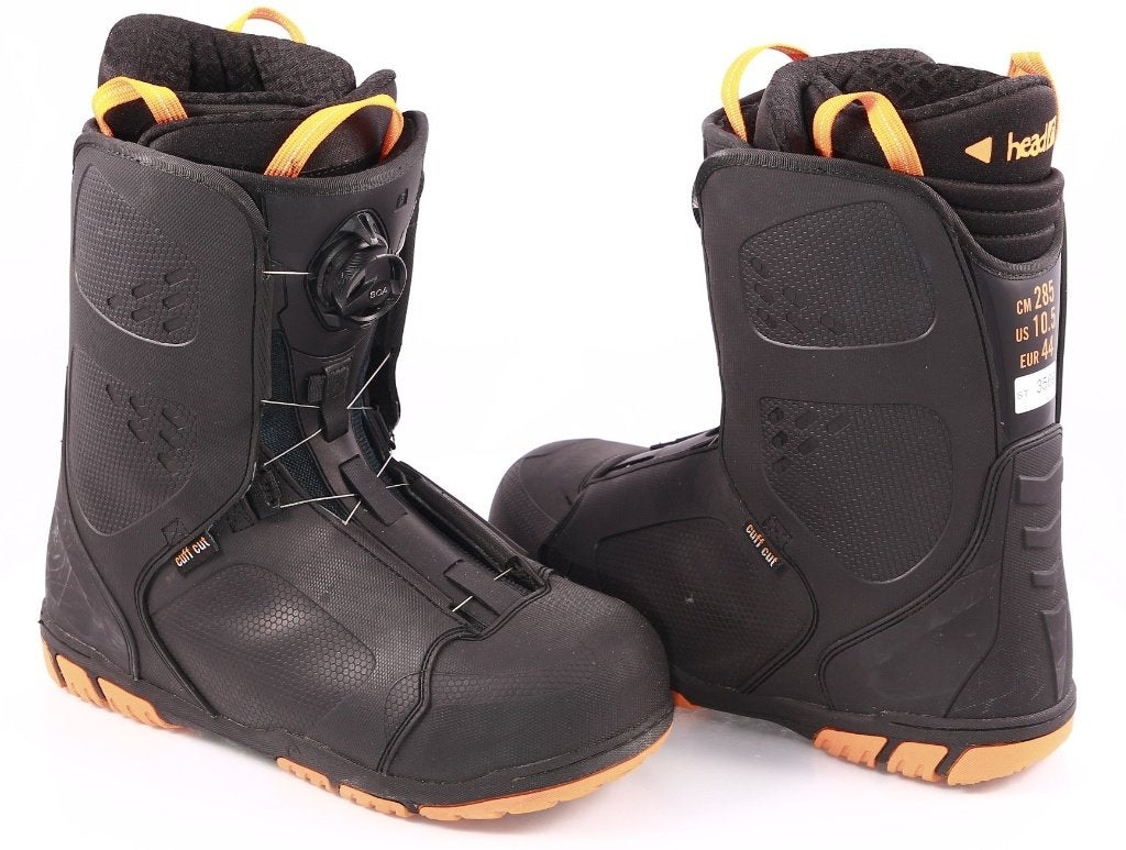 44 EU snowboardschoenen  HEAD 620 4D BOA, cuff cut, black/or, Verzenden, Gebruikt, Schoenen