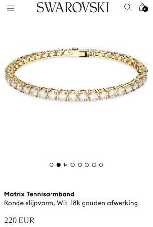 Tennisarmband € 49 ( € 220 gekost), Ophalen of Verzenden
