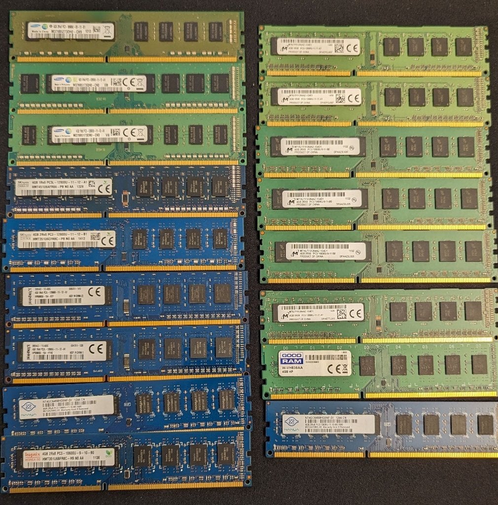 Verschillende RAM latjes 4GB DDR3, Computers en Software, RAM geheugen, Ophalen of Verzenden, Gebruikt, DDR3, Desktop