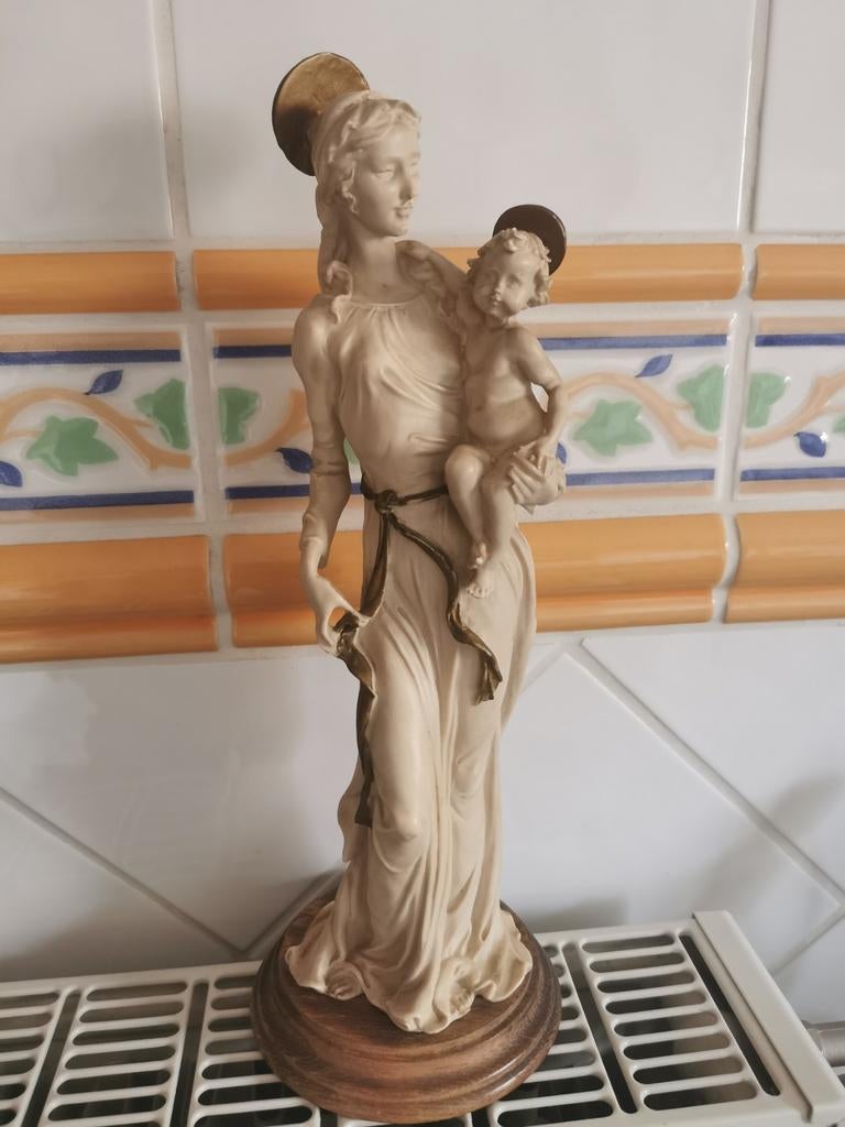 Très belle statue de Marie en allabastine, Enlèvement ou Envoi