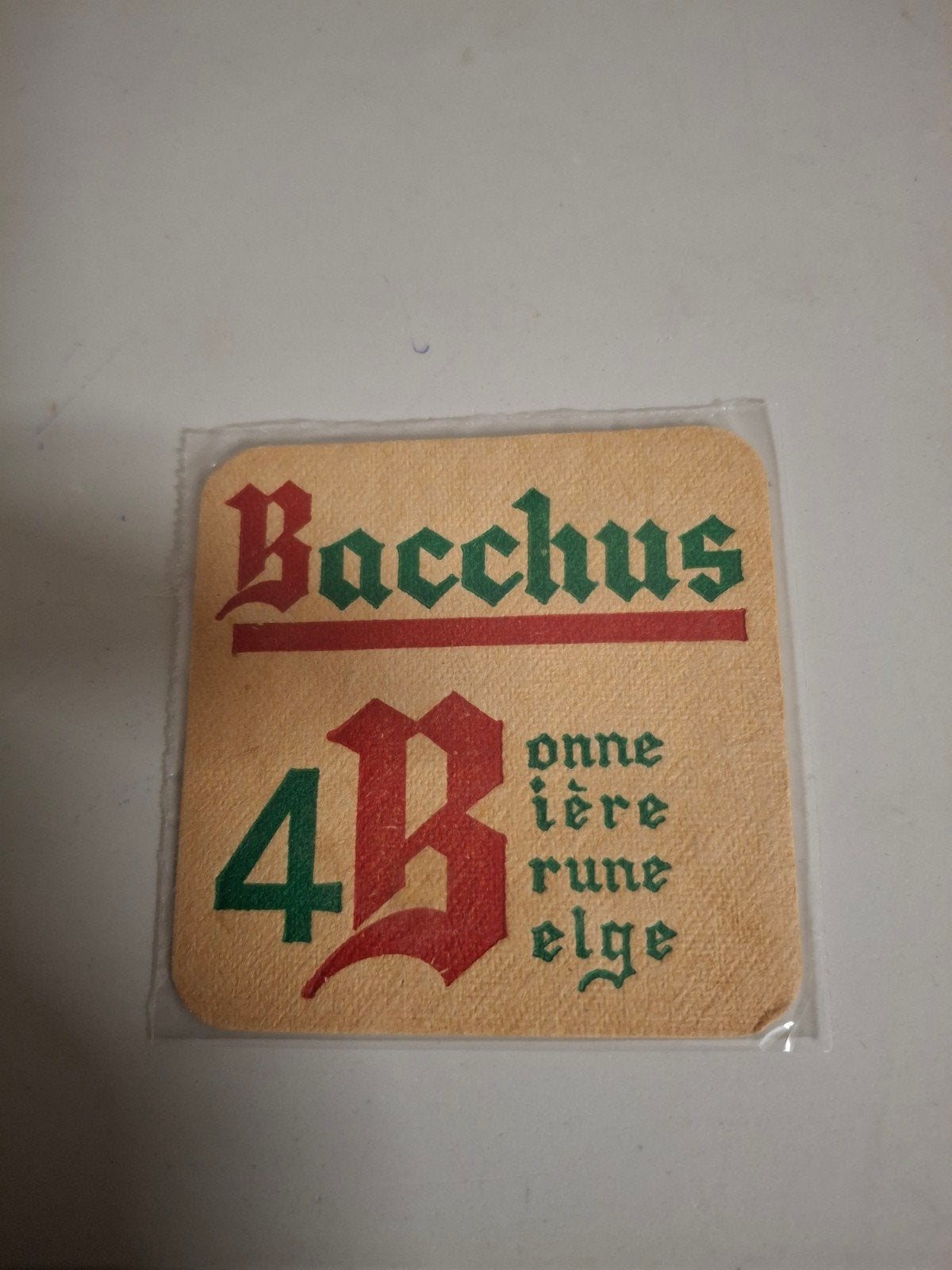 oud bierviltje bacchus, Verzamelen, Biermerken, Ophalen of Verzenden