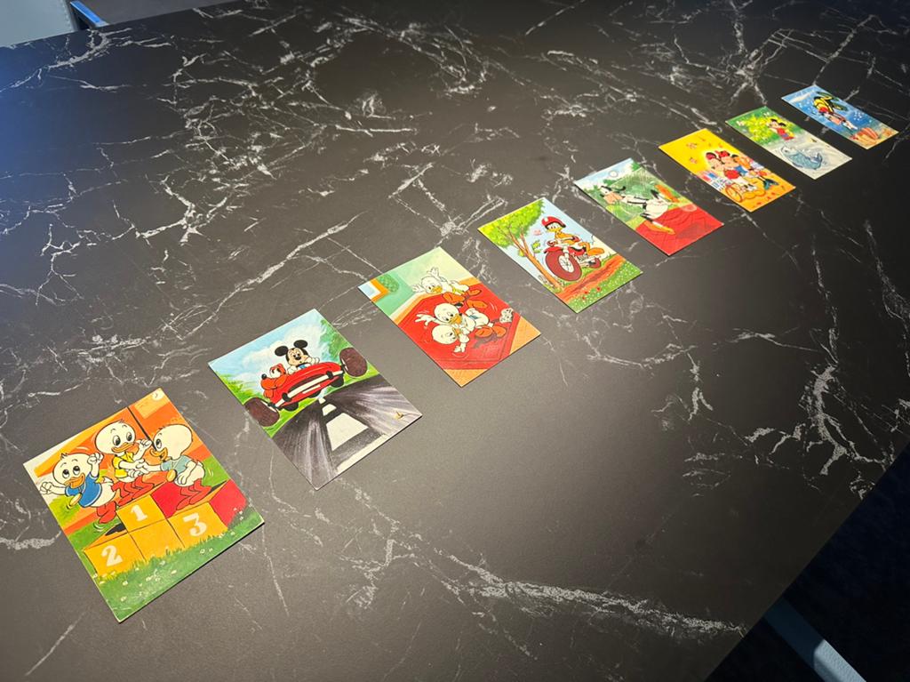 Vintage Disney postkaarten - Mickey Mouse, Verzamelen, Ophalen, Mickey Mouse, Gebruikt, Papier, Kaart of Schrift