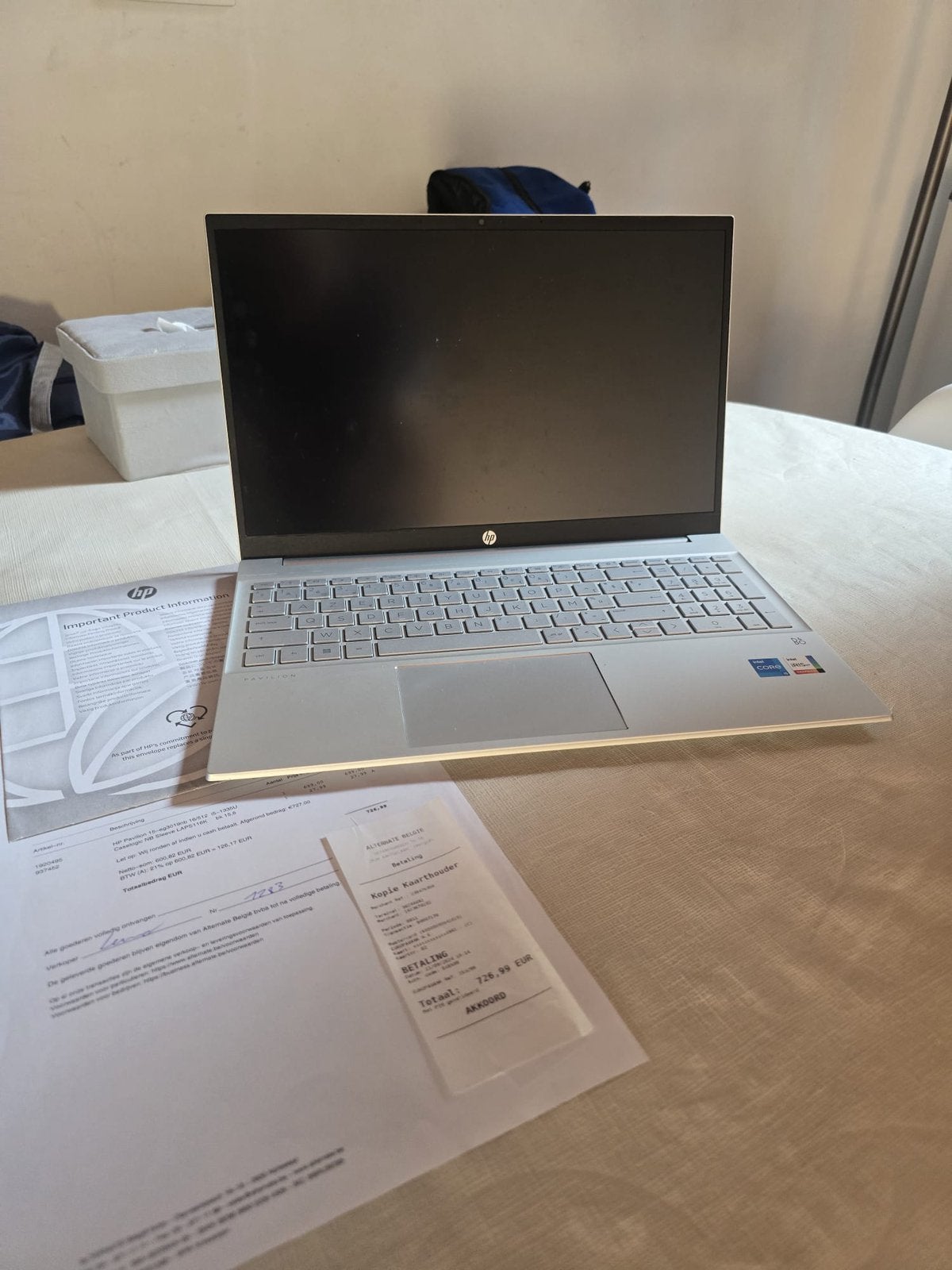 Laptop HP (met garantie), Enlèvement, Comme neuf