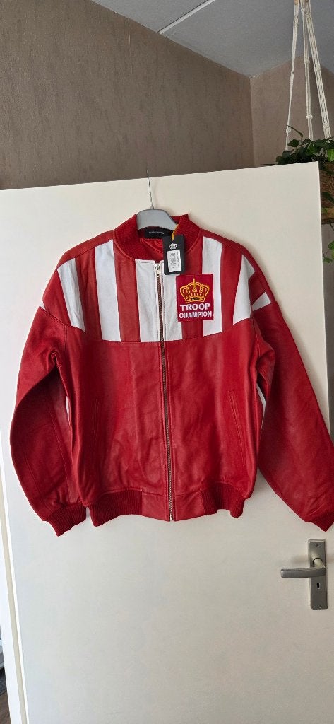 Nieuwe Leren jas Merk Troop Maat XXL, Verzenden, Nieuw, Rood, Troop
