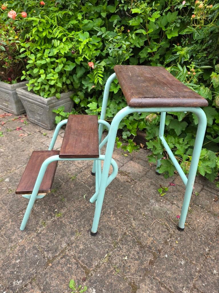 Vintage inklapbare keukentrap jaren 50/70, Ophalen