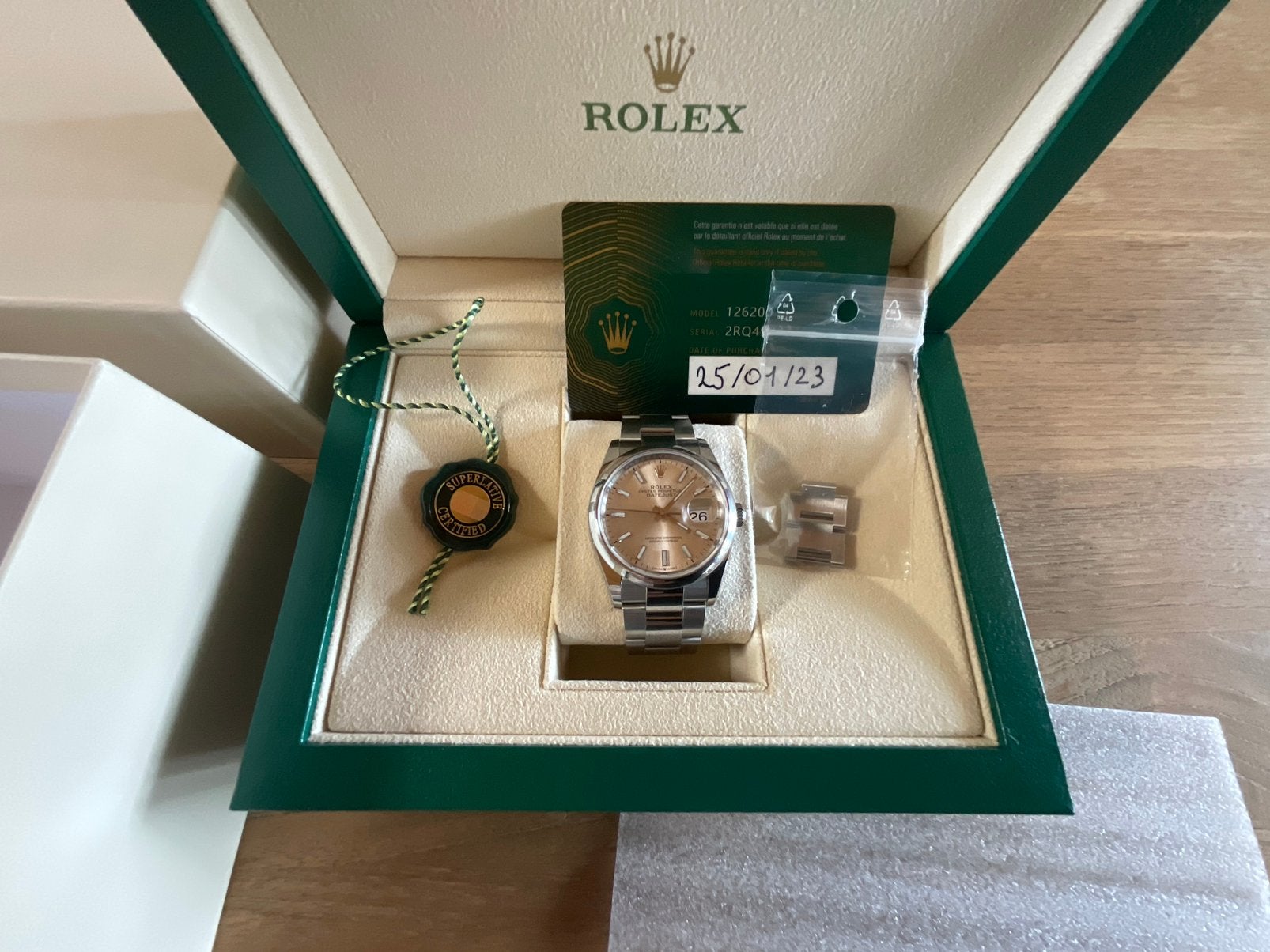ROLEX Datejust 36 oyster, Ophalen, Staal, Polshorloge, Zo goed als nieuw
