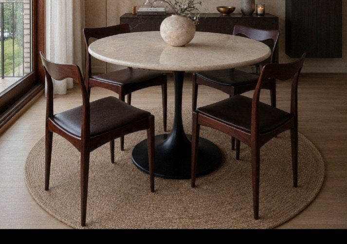 prachtige eettafel van natuursteen mactan 120x120x77, Ophalen